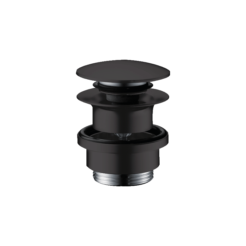 Komplet odpływowy Push-Open do umywalek i bidetów Czarny Matowy HANSGROHE 50100670