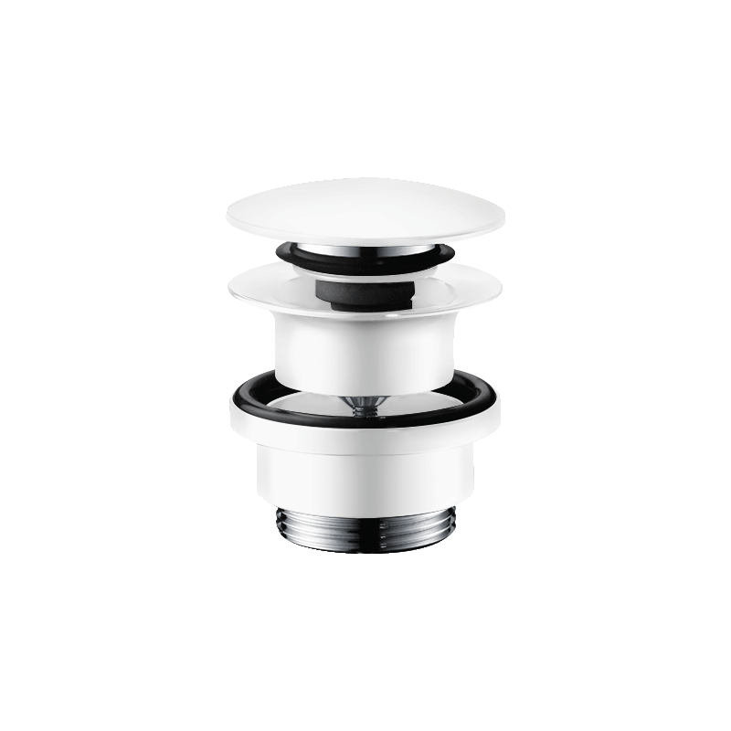 Komplet odpływowy Push-Open do umywalek i bidetów Biały Matowy HANSGROHE 50100700