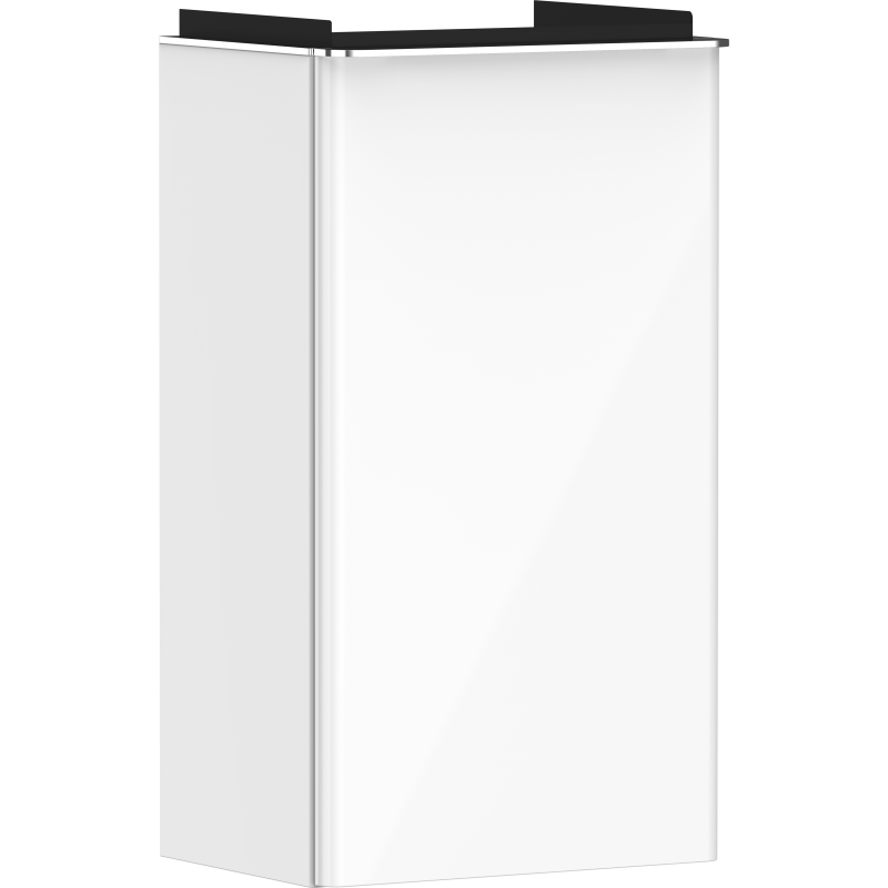 Szafka pod małą umywalkę wiszącą z drzwiami lewymi 340/245, Biały Wysoki Połysk Xelu Q HANSGROHE 54011000