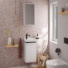 Szafka pod małą umywalkę wiszącą z drzwiami lewymi 340/245, Biały Wysoki Połysk Xelu Q HANSGROHE 54011670