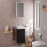 Szafka pod małą umywalkę wiszącą z drzwiami lewymi 340/245, Szary Diament Matowy Xelu Q HANSGROHE 54012000