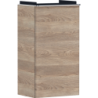 Szafka pod małą umywalkę wiszącą z drzwiami lewymi 340/245, Naturalny Dąb Xelu Q HANSGROHE 54013000
