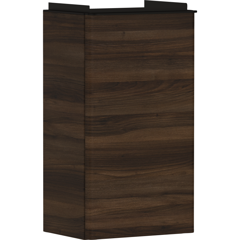 Szafka pod małą umywalkę wiszącą z drzwiami lewymi 340/245, Ciemny Orzech Xelu Q HANSGROHE 54014670