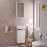 Szafka pod małą umywalkę wiszącą z drzwiami prawymi 340/245, Biały Wysoki Połysk Xelu Q HANSGROHE 54015000