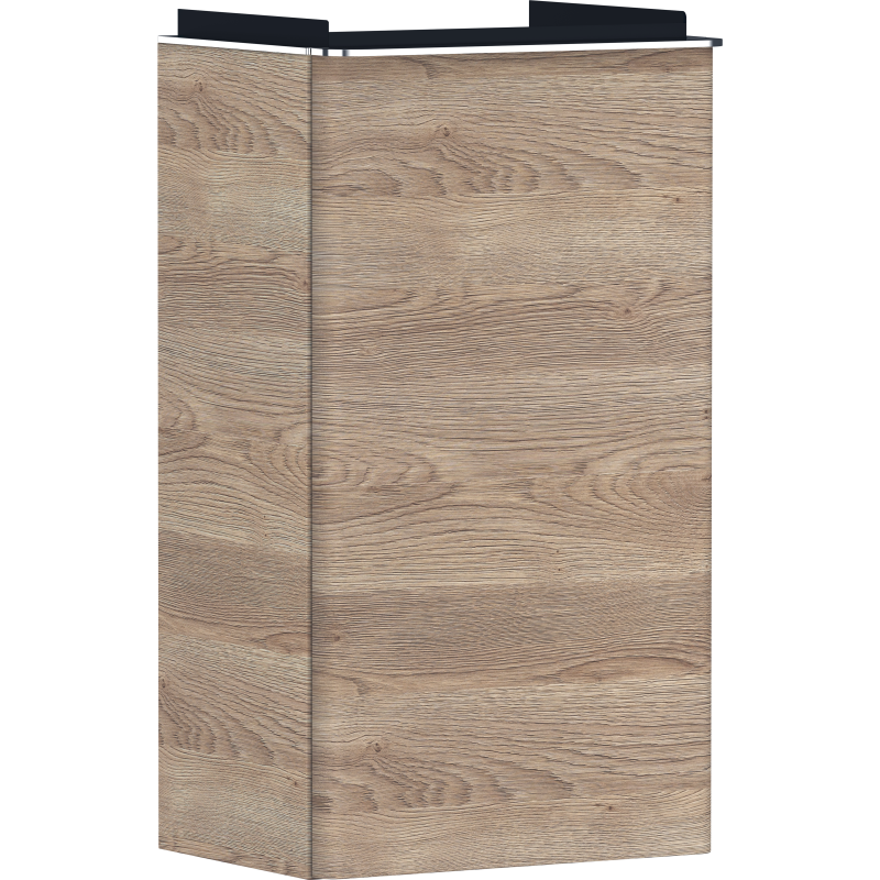 Szafka pod małą umywalkę wiszącą z drzwiami prawymi 340/245, Naturalny Dąb Xelu Q HANSGROHE 54017000