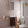 Szafka pod małą umywalkę wiszącą z drzwiami prawymi 340/245, Ciemny Orzech Xelu Q HANSGROHE 54018000