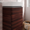 Szafka pod małą umywalkę wiszącą z drzwiami prawymi 340/245, Ciemny Orzech Xelu Q HANSGROHE 54018700
