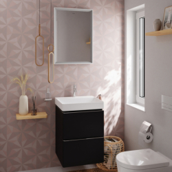 Szafka pod małą umywalkę wiszącą z 2 szufladami 480/475, Szary Diament Matowy Xelu Q HANSGROHE 54020000