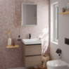 Szafka pod małą umywalkę wiszącą z 2 szufladami 480/475, Naturalny Dąb Xelu Q HANSGROHE 54021670