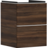 Szafka pod małą umywalkę wiszącą z 2 szufladami 480/475, Ciemny Orzech Xelu Q HANSGROHE 54022700