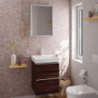 Szafka pod małą umywalkę wiszącą z 2 szufladami 480/475, Ciemny Orzech Xelu Q HANSGROHE 54022700