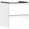 Szafka pod umywalkę wiszącą z 2 szufladami 580/475, Biały Wysoki Połysk Xelu Q HANSGROHE 54023000