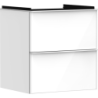 Szafka pod umywalkę wiszącą z 2 szufladami 580/475, Biały Wysoki Połysk Xelu Q HANSGROHE 54023700