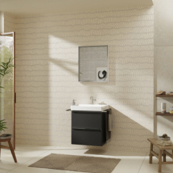 Szafka pod umywalkę wiszącą z 2 szufladami 580/475, Szary Diament Matowy Xelu Q HANSGROHE 54024000