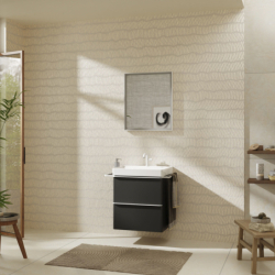 Szafka pod umywalkę wiszącą z 2 szufladami 580/475, Szary Diament Matowy Xelu Q HANSGROHE 54024700