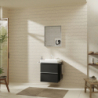 Szafka pod umywalkę wiszącą z 2 szufladami 580/475, Szary Diament Matowy Xelu Q HANSGROHE 54024700