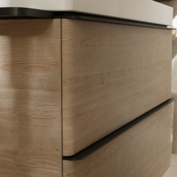 Szafka pod umywalkę wiszącą z 2 szufladami 580/475, Naturalny Dąb Xelu Q HANSGROHE 54025670