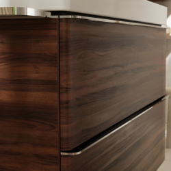 Szafka pod umywalkę wiszącą z 2 szufladami 580/475, Ciemny Orzech Xelu Q HANSGROHE 54026000