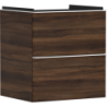 Szafka pod umywalkę wiszącą z 2 szufladami 580/475, Ciemny Orzech Xelu Q HANSGROHE 54026700