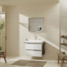 Szafka pod umywalkę wiszącą z 2 szufladami 780/475, Biały Wysoki Połysk Xelu Q HANSGROHE 54027000