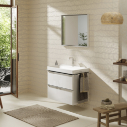 Szafka pod umywalkę wiszącą z 2 szufladami 780/475, Biały Wysoki Połysk Xelu Q HANSGROHE 54027000