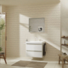 Szafka pod umywalkę wiszącą z 2 szufladami 780/475, Biały Wysoki Połysk Xelu Q HANSGROHE 54027700