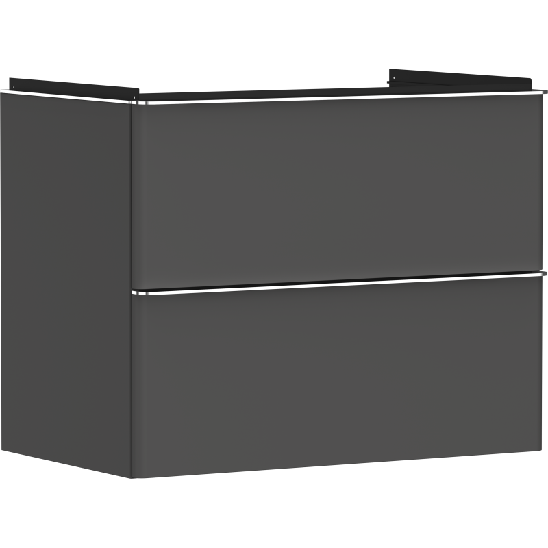 Szafka pod umywalkę wiszącą z 2 szufladami 780/475, Szary Diament Matowy Xelu Q HANSGROHE 54028000