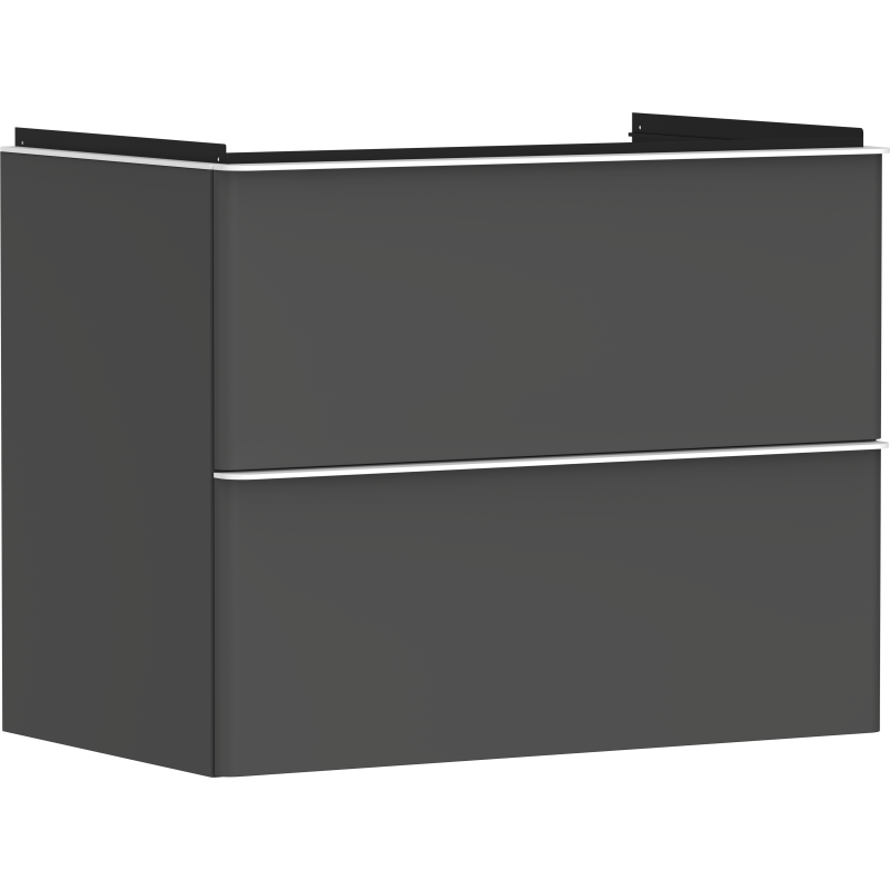 Szafka pod umywalkę wiszącą z 2 szufladami 780/475, Szary Diament Matowy Xelu Q HANSGROHE 54028700