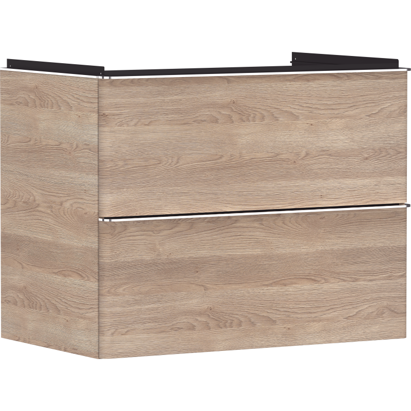 Szafka pod umywalkę wiszącą z 2 szufladami 780/475, Naturalny Dąb Xelu Q HANSGROHE 54029000