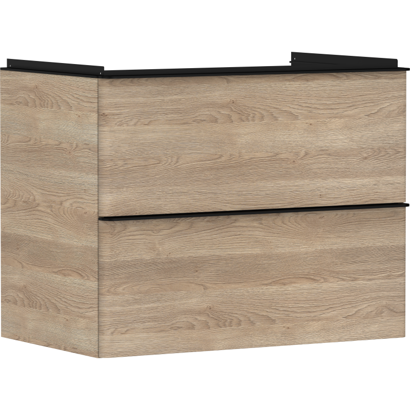 Szafka pod umywalkę wiszącą z 2 szufladami 780/475, Naturalny Dąb Xelu Q HANSGROHE 54029670