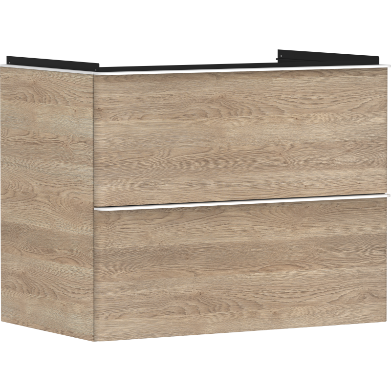 Szafka pod umywalkę wiszącą z 2 szufladami 780/475, Naturalny Dąb Xelu Q HANSGROHE 54029700