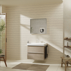 Szafka pod umywalkę wiszącą z 2 szufladami 780/475, Naturalny Dąb Xelu Q HANSGROHE 54029700