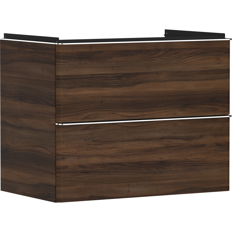 Szafka pod umywalkę wiszącą z 2 szufladami 780/475, Ciemny Orzech Xelu Q HANSGROHE 54030000