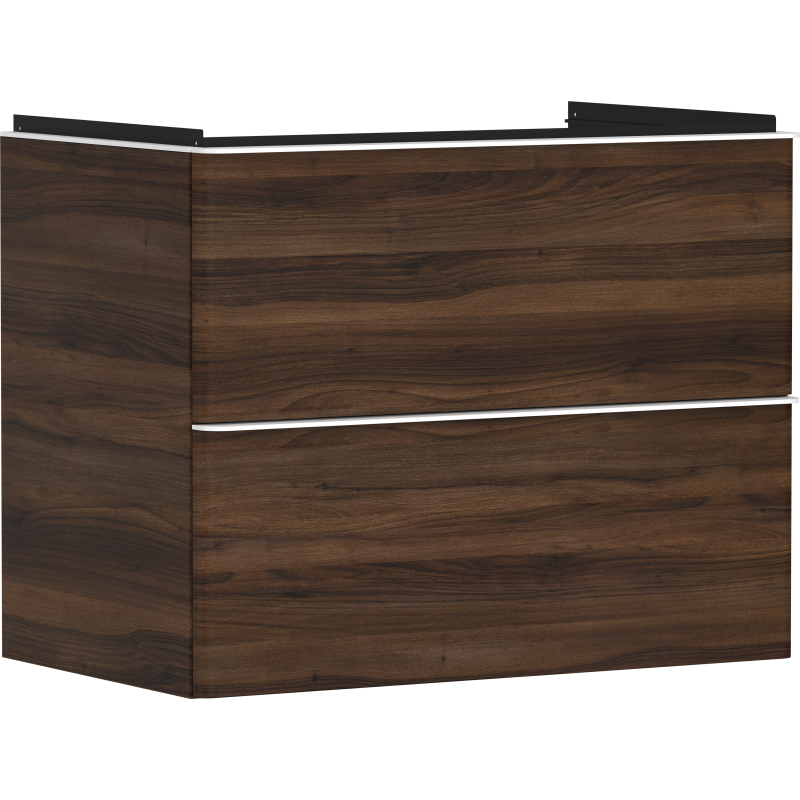 Szafka pod umywalkę wiszącą z 2 szufladami 780/475, Ciemny Orzech Xelu Q HANSGROHE 54030700