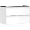 Szafka pod umywalkę wiszącą z 2 szufladami 980/475, Biały Wysoki Połysk Xelu Q HANSGROHE 54031700