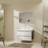 Szafka pod umywalkę wiszącą z 2 szufladami 980/475, Biały Wysoki Połysk Xelu Q HANSGROHE 54031700