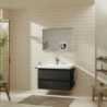Szafka pod umywalkę wiszącą z 2 szufladami 980/475, Szary Diament Matowy Xelu Q HANSGROHE 54032670
