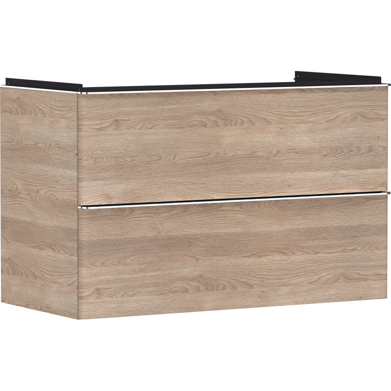 Szafka pod umywalkę wiszącą z 2 szufladami 980/475, Naturalny Dąb Xelu Q HANSGROHE 54033000