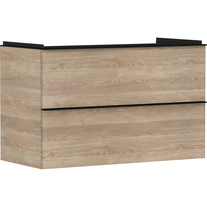 Szafka pod umywalkę wiszącą z 2 szufladami 980/475, Naturalny Dąb Xelu Q HANSGROHE 54033670