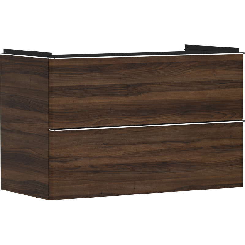 Szafka pod umywalkę wiszącą z 2 szufladami 980/475, Ciemny Orzech Xelu Q HANSGROHE 54034000