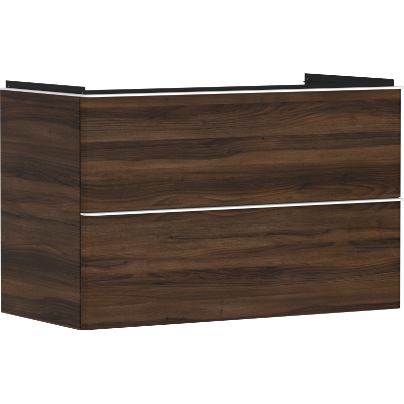 Szafka pod umywalkę wiszącą z 2 szufladami 980/475, Ciemny Orzech Xelu Q HANSGROHE 54034700