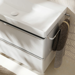 Szafka pod umywalkę wiszącą z 2 szufladami 1180/475, Biały Błyszczący Xelu Q HANSGROHE 54035000