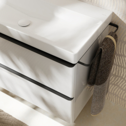 Szafka pod umywalkę wiszącą z 2 szufladami 1180/475, Biały Błyszczący Xelu Q HANSGROHE 54035670