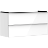 Szafka pod umywalkę wiszącą z 2 szufladami 1180/475, Biały Błyszczący Xelu Q HANSGROHE 54035700