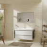 Szafka pod umywalkę wiszącą z 2 szufladami 1180/475, Biały Błyszczący Xelu Q HANSGROHE 54035700
