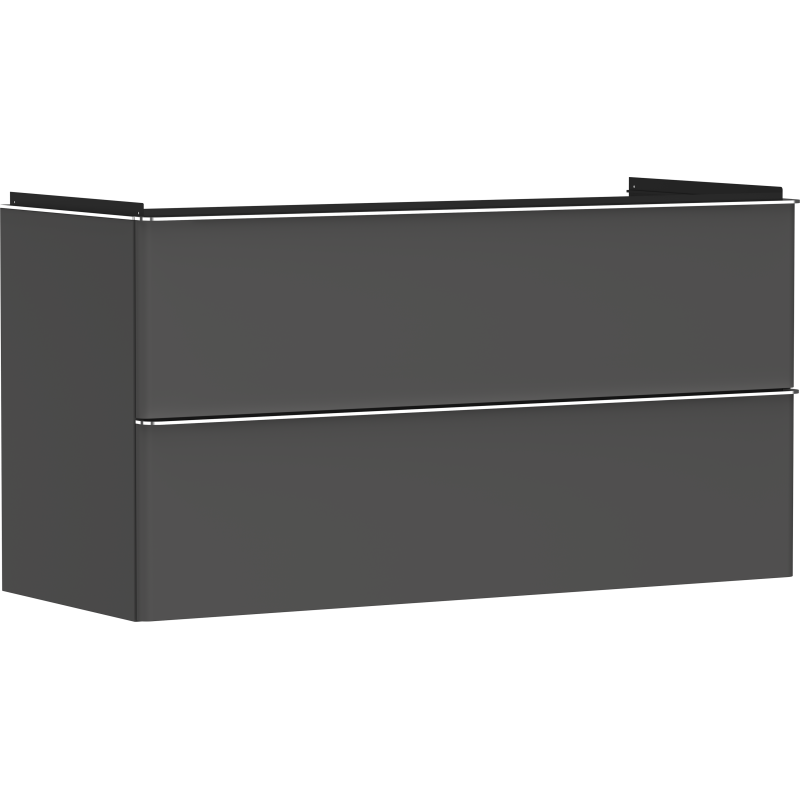 Szafka pod umywalkę wiszącą z 2 szufladami 1180/475, Szary Diament Matowy Xelu Q HANSGROHE 54036000