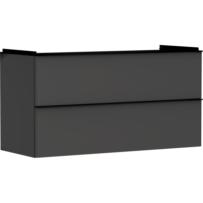 Szafka pod umywalkę wiszącą z 2 szufladami 1180/475, Szary Diament Matowy Xelu Q HANSGROHE 54036670