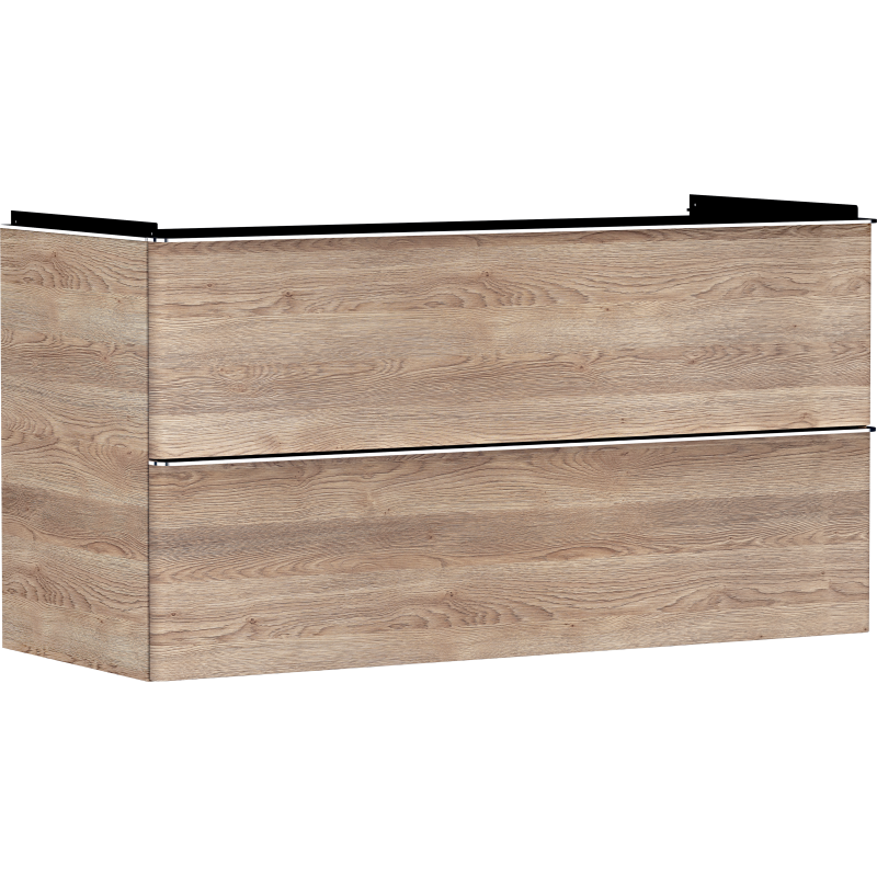 Szafka pod umywalkę wiszącą z 2 szufladami 1180/475, Naturalny Dąb Xelu Q HANSGROHE 54037000