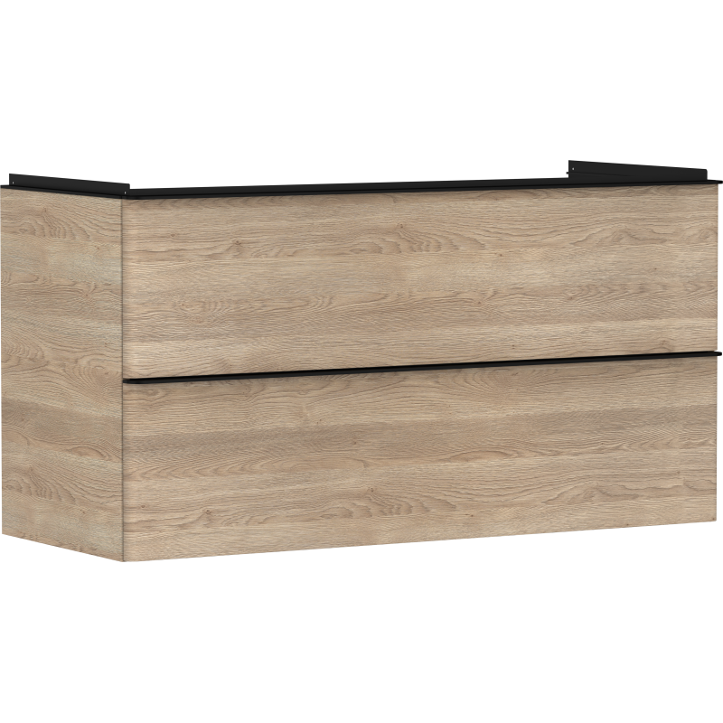 Szafka pod umywalkę wiszącą z 2 szufladami 1180/475, Naturalny Dąb Xelu Q HANSGROHE 54037670