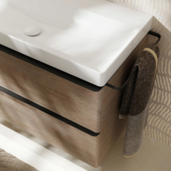 Szafka pod umywalkę wiszącą z 2 szufladami 1180/475, Naturalny Dąb Xelu Q HANSGROHE 54037670